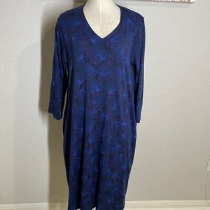 Gudrun Sjoden blue midi dress large